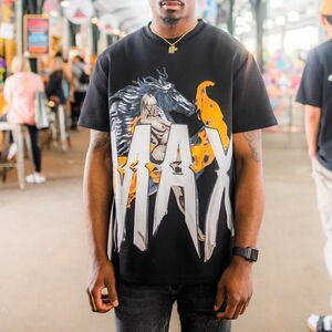 Maximo Apparel SS22 114 MAX T Shirt in Black Size Medium Streetwear
